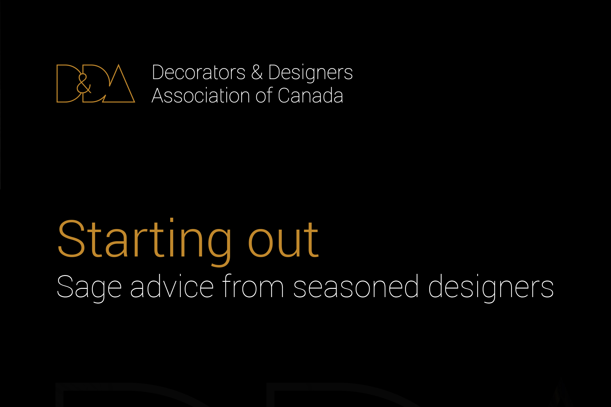 Starting out your design business